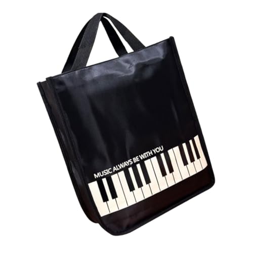 HOODANCOS Notentasche Aufbewahrungstasche für Musikpartitur Tasche zum Aufbewahren von Noten Tasche für Gitarrennoten Musikpartitur-Container Musiktasche Metall Black HOODANCOS Notentasche Aufbewahrungstasche für Musikpartitur Tasche zum Aufbewahren von Noten Tasche für Gitarrennoten Musikpartitur-Container Musiktasche Metall Black von HOODANCOS