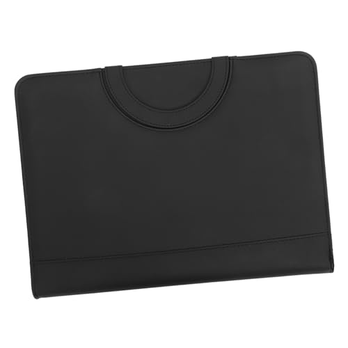 HOODANCOS Ordner Aktentasche tragbarer Dokumentinhaber Versiegelung Taschen faltbar Bücherregal Stapel Aktenmappe aktenordner büromaterial Aktentasche mit Reißverschluss Dateiordner Pu Black HOODANCOS Ordner Aktentasche tragbarer Dokumentinhaber Versiegelung Taschen faltbar Bücherregal Stapel Aktenmappe aktenordner büromaterial Aktentasche mit Reißverschluss Dateiordner Pu Black von HOODANCOS