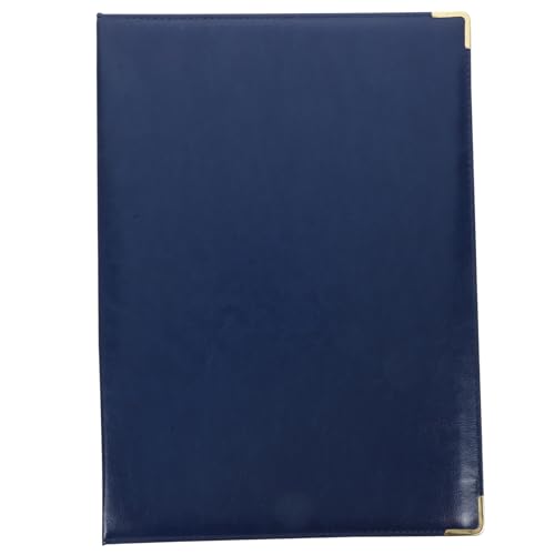 HOODANCOS Ordner WordPad Datei dokumentieren Papier Portfolio-Ordner-Organizer Dokumentinhaber Büro-Portfolio-Ordner Portfolio für Männer Geschäftsportfolio Büroportfolio Eisen Blau von HOODANCOS