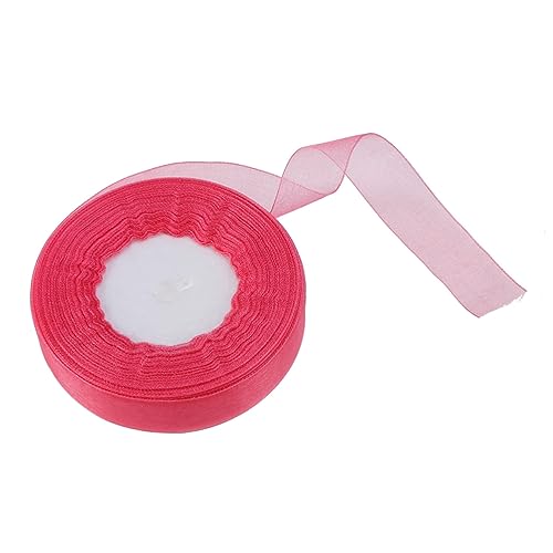 HOODANCOS Organza Band Wassermelone Rot Durchscheinendes Dekoband für Hochzeiten Feste und Elegantes DIY Zubehör Hochwertigem HOODANCOS Organza Band Wassermelone Rot Durchscheinendes Dekoband für Hochzeiten Feste und Elegantes DIY Zubehör Hochwertigem von HOODANCOS
