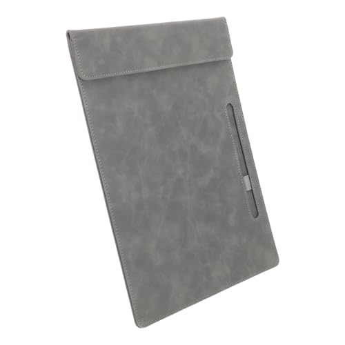 HOODANCOS PU Clipboard mit Stifthalter Organizer für Büro und Meetings Tragbares Schreibbrett mit Mehreren Fächern für Dokumente und Notizen für Geschäftsnotizen und Konferenzen von HOODANCOS