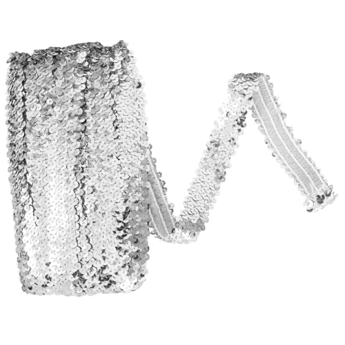 HOODANCOS Paillettenbesatz Elastisch Dekorativer Schmuck für Kleidung und DIY Projekte Vielseitig Einsetzbar für Röcke und Blumendekoration Silberne Funkel Applikation HOODANCOS Paillettenbesatz Elastisch Dekorativer Schmuck für Kleidung und DIY Projekte Vielseitig Einsetzbar für Röcke und Blumendekoration Silberne Funkel Applikation von HOODANCOS