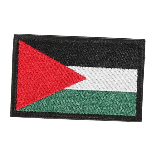 HOODANCOS Palästinensische Armbinde bestickt Länderflaggen-Patch Flecken nähen palästina armband Palästina-Armband Stickerei-Patch mit Palästina-Flagge Palästina-Flagge-Applikation Polyester von HOODANCOS