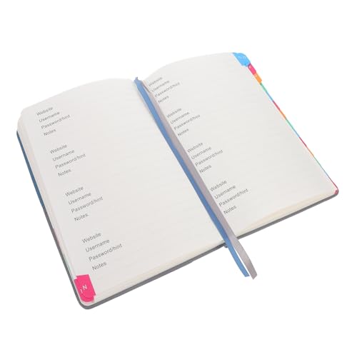 HOODANCOS Praktischer Passwort-organizer Passwortbuch Mit Alphabetischen Registerkarten Tragbares Passwort-notizbuch Internet-passwort Notizblock Für Passwort Dowling-papier HOODANCOS Praktischer Passwort-organizer Passwortbuch Mit Alphabetischen Registerkarten Tragbares Passwort-notizbuch Internet-passwort Notizblock Für Passwort Dowling-papier von HOODANCOS