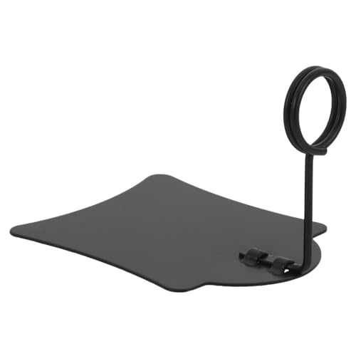 HOODANCOS Preisschild Süßer Büroklammerhalter Kleiner Schwarzer Büroklammerhalter Desktop-notizordner Mini-schilder Für Die Lebensmittelanzeige Büroklammer-organizer Fotoständer Black Metall von HOODANCOS