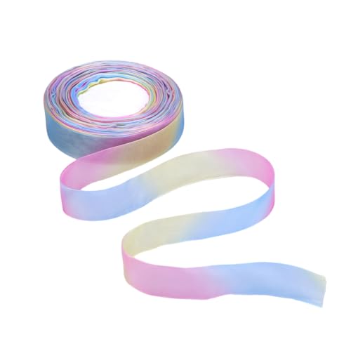 HOODANCOS Rainbow Organzaband Yards Schimmerndes Dekoband für Geschenkverpackung DIY Handwerk und Geburtstagsdekoration Bastelmaterial für Projekte von HOODANCOS