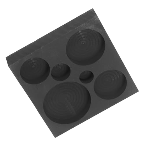 HOODANCOS Rundform Graphit Gießform mit Ölrinne Hochtemperaturbeständig für Gold Silber Kupfer Messing Aluminium Schmelzen und Raffinieren Fach Graphit Schmelztiegel Modell von HOODANCOS