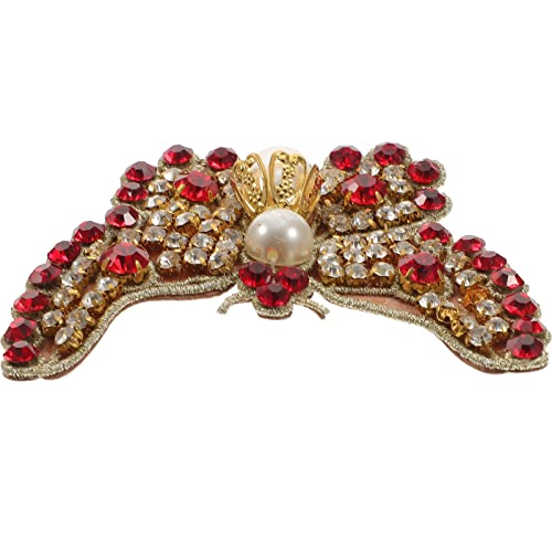 HOODANCOS Schmetterling Aufbügelpatch für Kleidung DIY Applikation Rote Strass Dekoration für Kleidung Röcke Accessoires und Handarbeiten HOODANCOS Schmetterling Aufbügelpatch für Kleidung DIY Applikation Rote Strass Dekoration für Kleidung Röcke Accessoires und Handarbeiten von HOODANCOS