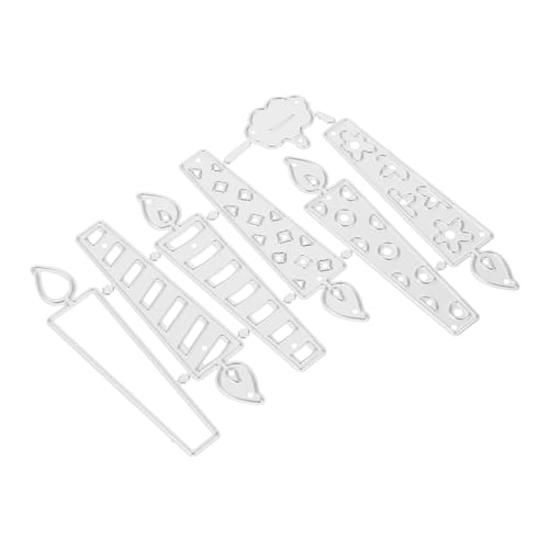 HOODANCOS Schneidwerkzeug Weihnachten Prägung geformt Vorlage Party Stanzformen Schnitt sterben zartes Schneiden Prägemappen Stahl mit hohem Kohlenstoffgehalt Silver von HOODANCOS
