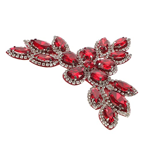 HOODANCOS Schuhblume aus Strass bestickt Flicken aufnähen Klebstoff Flecken Jacke Stoffflicken aufbügeln DIY-Patches für Kleidung dekorative Patches Heißschmelzkleber rot HOODANCOS Schuhblume aus Strass bestickt Flicken aufnähen Klebstoff Flecken Jacke Stoffflicken aufbügeln DIY-Patches für Kleidung dekorative Patches Heißschmelzkleber rot von HOODANCOS