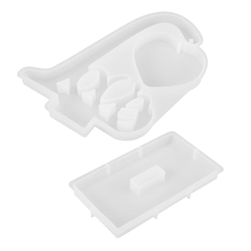 HOODANCOS Silikonform Love Herz Bilderrahmen DIY Form für Harz Gießen Flexible Langlebige Gießform für Foto Rahmen Wiederverwendbar Einfach zu Reinigen Vielseitig für Bastelprojekte von HOODANCOS