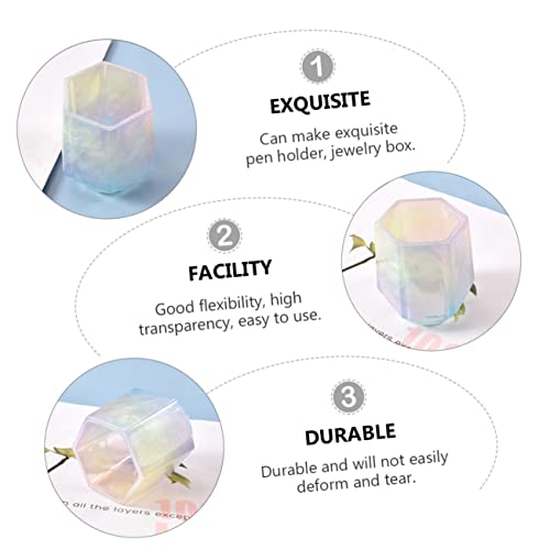 HOODANCOS Silikonform Stifthalter DIY Kreative Aufbewahrungsbox Gießform Robust Langlebig Glatte Oberfläche Für Schreibtisch Organizer HOODANCOS Silikonform Stifthalter DIY Kreative Aufbewahrungsbox Gießform Robust Langlebig Glatte Oberfläche Für Schreibtisch Organizer von HOODANCOS