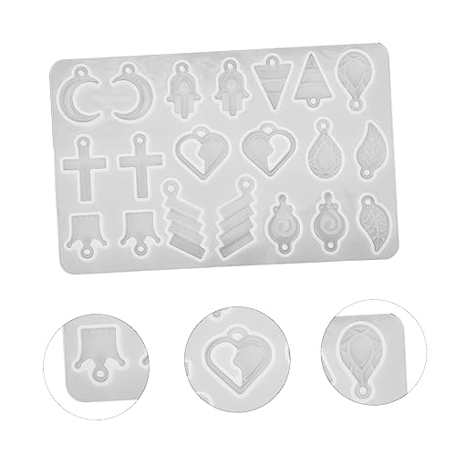 HOODANCOS Silikonform für Schmuckanhänger DIY Flexible Epoxidharz Gießform Herz Mond Kreuz Design Wiederverwendbar Robust für Handgemachte Anhänger Schmuckherstellung HOODANCOS Silikonform für Schmuckanhänger DIY Flexible Epoxidharz Gießform Herz Mond Kreuz Design Wiederverwendbar Robust für Handgemachte Anhänger Schmuckherstellung von HOODANCOS