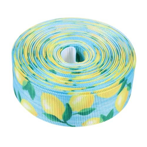 HOODANCOS Sommerliches Zitronen Fruchtband Breit Dekoratives Geschenkband mit Elegantem Druck für Partygeschenke Bastelprojekte und Festliche Verpackungen HOODANCOS Sommerliches Zitronen Fruchtband Breit Dekoratives Geschenkband mit Elegantem Druck für Partygeschenke Bastelprojekte und Festliche Verpackungen von HOODANCOS