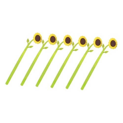 HOODANCOS Sonnenblumen Stifte Für Mädchen Süß Schön Must Have Sonnenblumen Kugelschreiber Tragbar Für Die Arbeit Ausgefallene Malparty Schreiben Erwachsene Pastell Toot von HOODANCOS