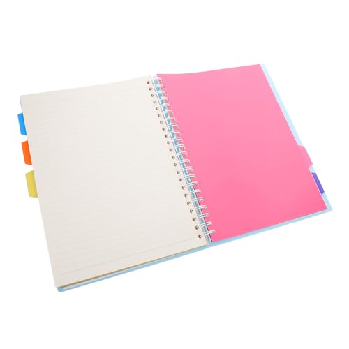 HOODANCOS Spiralblock Notizbücher Gefüttert Für Arbeitsheft Farbig Spiral- Gepunktet Notizbuch Spiralen Liste Notizbilder Regiert Notebook-büro Home Notebook Sky-blue Papier von HOODANCOS