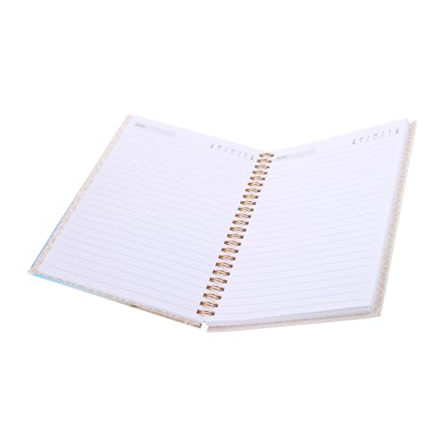 HOODANCOS Spulen Notizblock Haushaltsplaner Organizer Notizbücher tragbarer Planer-Organizer Haushaltsplaner Buch Tragbares Notizbuch Planer Zeitschrift Schreibbuch Bürozubehör Papier Blau von HOODANCOS
