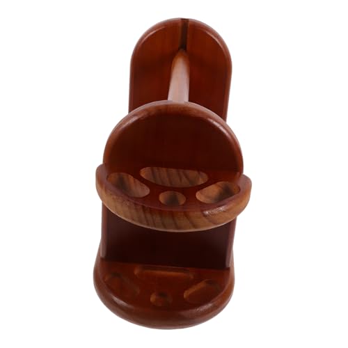 HOODANCOS Spulenständer Garnhalter Inhaber Spindel Gestell Organisator zur Aufbewahrung von Garn tischdeckenklammern Garnständer Holzhalter für Spule holz faden regal Brown von HOODANCOS