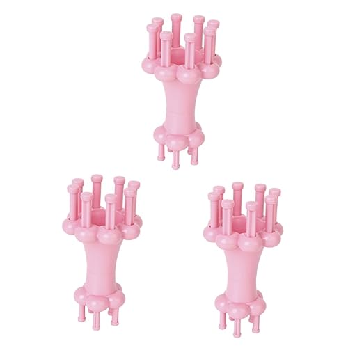 HOODANCOS Strickliesel Mit Kurbel Slauch Strick Kreis 3st Strickstühle Strickset Für Anfänger Crochet Set Strickmaschine Rosa von HOODANCOS
