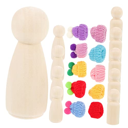 HOODANCOS Teiliges Holz Puppen Naturbelassene DIY Holzfiguren mit Kindgerechte Bastel Holzpuppen für Malen und Dekoration Pädagogisches Holzspielzeug Zufällige Farbe HOODANCOS Teiliges Holz Puppen Naturbelassene DIY Holzfiguren mit Kindgerechte Bastel Holzpuppen für Malen und Dekoration Pädagogisches Holzspielzeug Zufällige Farbe von HOODANCOS