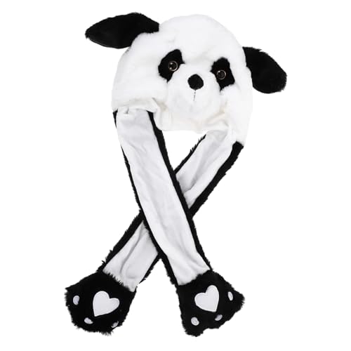 HOODANCOS Tierischer Ohr Hut mit Beweglichen Ohren Lustige Plüschmütze für Erwachsene für Karneval Cosplay und Festivals Bequem und Leicht zu Tragen von HOODANCOS