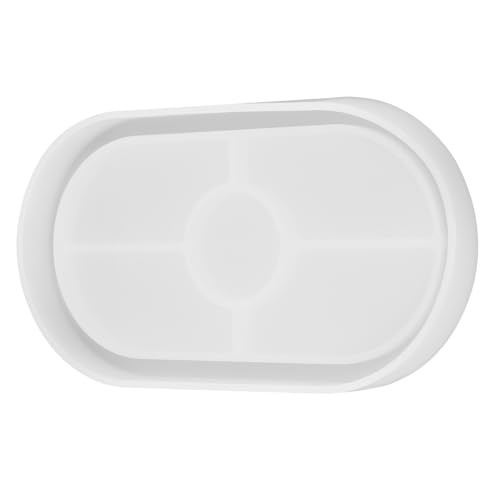 HOODANCOS Untersetzerform Kunstharz Ovales Tablett Epoxidharzformen Formen Für Harzguss Harztablettform Tablettformen Für Epoxidharz Ovales Tablett Silikonformen von HOODANCOS