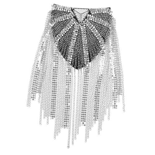 HOODANCOS Vintage Schulter epaulette mit Metall quaste und Funkelnden Strasssteinen Modisches Schulter schmuck accessoire für Damen Vielseitig für Hochzeit Party und Festliche Anlässe HOODANCOS Vintage Schulter epaulette mit Metall quaste und Funkelnden Strasssteinen Modisches Schulter schmuck accessoire für Damen Vielseitig für Hochzeit Party und Festliche Anlässe von HOODANCOS