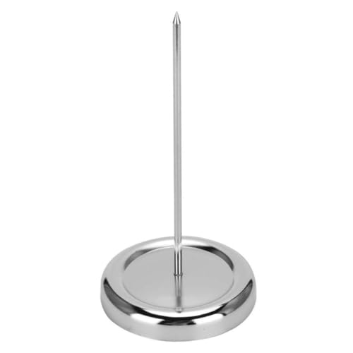HOODANCOS Vorladungsgabel Quittung Halter für Schreibtisch Dokumentinhaber Spikes Fahrkartenschiene Empfangsspitze praktischer Menühalter Geldscheinhalter aus Metall Rostfreier Stahl Silber HOODANCOS Vorladungsgabel Quittung Halter für Schreibtisch Dokumentinhaber Spikes Fahrkartenschiene Empfangsspitze praktischer Menühalter Geldscheinhalter aus Metall Rostfreier Stahl Silber von HOODANCOS
