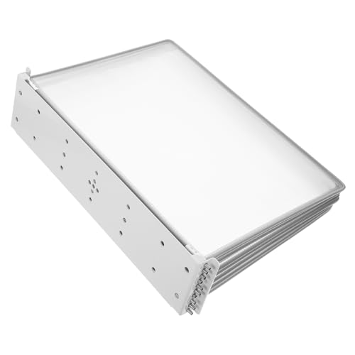 HOODANCOS Wandmontierter Ausstellungsständer Hängeregistratur Organizer Wandordnerhalter Post Organizer Wand Desktop Flip Display Ordner A4 Flip Dateiordner Hänge Wand Organizer Pvc von HOODANCOS