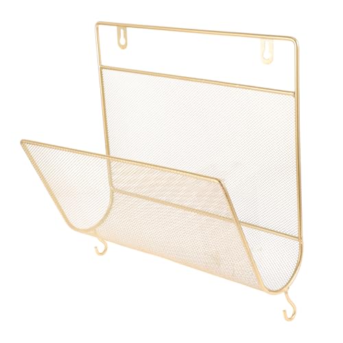 HOODANCOS Wandregal für hängender Bücherständer Wandorganisator Plattenständer Buchende bücherregal book shelves Wandmagnierte Regal Kleinigkeiten-Organizer-Rack Schmiedeeisen Golden HOODANCOS Wandregal für hängender Bücherständer Wandorganisator Plattenständer Buchende bücherregal book shelves Wandmagnierte Regal Kleinigkeiten-Organizer-Rack Schmiedeeisen Golden von HOODANCOS