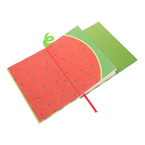HOODANCOS Wassermelonen-Tagebuch notizbuch Notizblock praktischer Tagesplaner Planer Zeitschrift Bürozubehör Täglicher Planer tragbarer akademischer Planer Multifunktions-Malplaner Papier von HOODANCOS