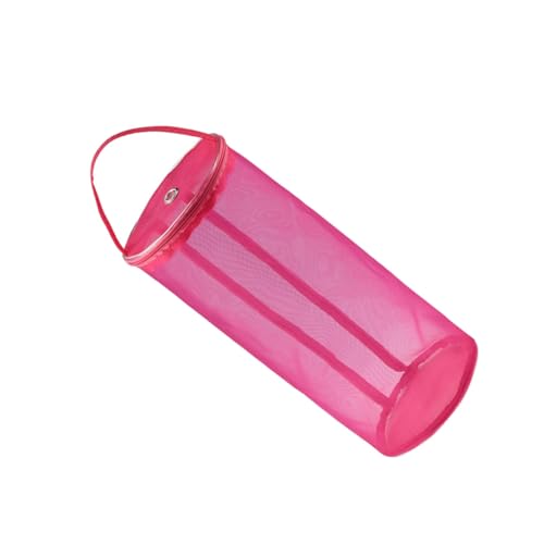 HOODANCOS Wollgarn Aufbewahrungstasche Groß Netzdesign DIY Stricktasche Häkeltasche Rot Tragbar für Handarbeitstasche Stricknadeln Organizer von HOODANCOS