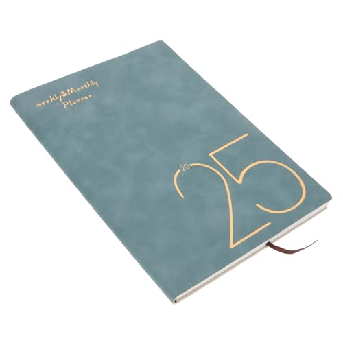 HOODANCOS kreatives Tagebuch Tagesplaner-Notizbuch Student akademisch Notizbuch für Pläne Tragbarer Planer Hinweis Lieferungen Notizblöcke für den täglichen Gebrauch Papier Sky-blue von HOODANCOS