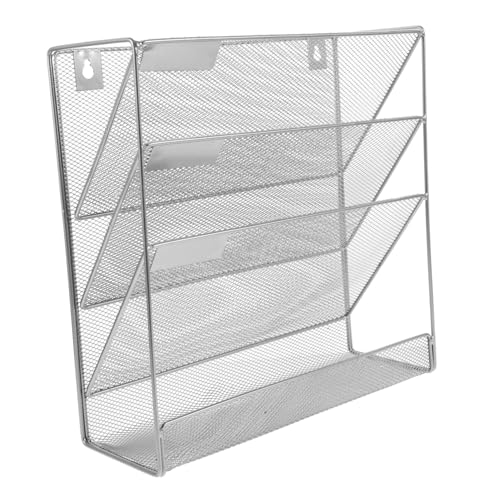 HOODANCOS wandmontierter Aktenständer Aktenordner zum Aufhängen an der Wand Wandaktenständerhalter das Büro dokumentieren Broschüren stehen Wanddateiorganisator Eisen Silver HOODANCOS wandmontierter Aktenständer Aktenordner zum Aufhängen an der Wand Wandaktenständerhalter das Büro dokumentieren Broschüren stehen Wanddateiorganisator Eisen Silver von HOODANCOS