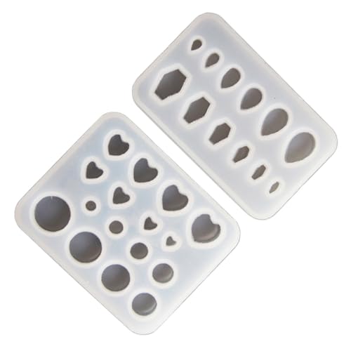 2 x Epoxidharz-Ohrringe, auffällig, Gothic-Stil, Ohrringe, Piercing, Ohranhänger, Silikonformen für Bastel-Enthusiasten von HOOLRZI
