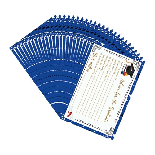 24 Stück Ratschläge zum Schulabschluss, 15,2 x 10,2 cm, Glückwunschkarte, Abschlussfeier, Partyzubehör für Gäste, Beratung für Absolventen 24 Stück Ratschläge zum Schulabschluss, 15,2 x 10,2 cm, Glückwunschkarte, Abschlussfeier, Partyzubehör für Gäste, Beratung für Absolventen von HOOLRZI