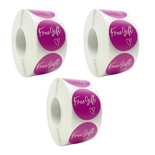 3 Rollen Runde Etiketten Frees Aufkleber Kleinunternehmen Aufkleber Selbstklebend Aufkleber Deko Sticker Giveaway Label 3 Rollen Runde Etiketten Frees Aufkleber Kleinunternehmen Aufkleber Selbstklebend Aufkleber Deko Sticker Giveaway Label von HOOLRZI