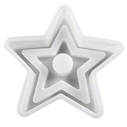 3D-Kerzenhalter-Silikonform, unregelmäßige Form, Gipshalter, Epoxidharz, Heimdekoration von HOOLRZI