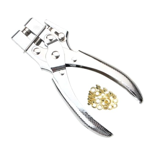 5 mm Ösen-Installationswerkzeug-Set, Iever Zange, Metall, Luftlochniete, Knopfform, Stanzzubehör 5 mm Ösen-Installationswerkzeug-Set, Iever Zange, Metall, Luftlochniete, Knopfform, Stanzzubehör von HOOLRZI