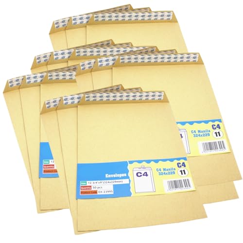 50 Stück Briefumschläge A 4 braune Versandtaschen Papierumschläge Selbstklebende Briefumschläge Briefumschläge für Dokumente 50 Stück Briefumschläge A 4 braune Versandtaschen Papierumschläge Selbstklebende Briefumschläge Briefumschläge für Dokumente von HOOLRZI