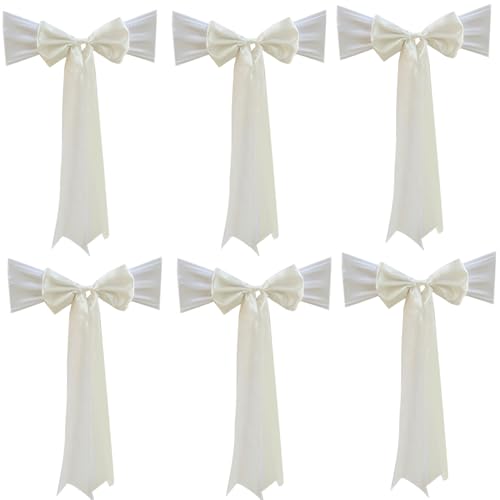 Bänder für Stuhllehne mit verlängertem Schwanzband für Hochzeit, verschönert Veranstaltungsraum, Stuhldekoration von HOOLRZI