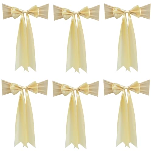 Bänder für Stuhllehne mit verlängertem Schwanzband für Hochzeit, verschönert Veranstaltungsraum, Stuhldekoration Bänder für Stuhllehne mit verlängertem Schwanzband für Hochzeit, verschönert Veranstaltungsraum, Stuhldekoration von HOOLRZI