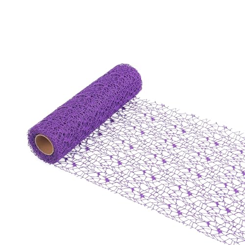 Dekoratives Tüllband für Feiertage, Mehrzweckdekoration, Wickeltüllrolle für elegante Kränze und Festival-Akzente Dekoratives Tüllband für Feiertage, Mehrzweckdekoration, Wickeltüllrolle für elegante Kränze und Festival-Akzente von HOOLRZI