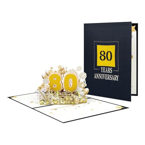 Einzigartige 3D-Jubiläumsgrußkarte, elegante 3D-Popup-Grußkarte zum Jahrestag der Ehe von HOOLRZI
