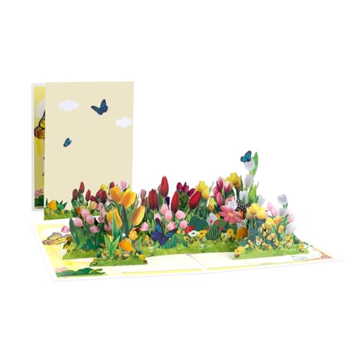 Elegante 3D-Grußkarte mit aufwendigen Designs, elegante 3D-Grußkarte mit Blumenverzierung von HOOLRZI