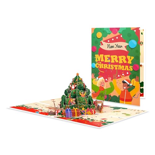 Elegante Weihnachtsbaum-Popup-Grußkarte, handgefertigt, Festival-Geschenke, Postkarte mit Umschlag, Feste, Überraschungskarte Elegante Weihnachtsbaum-Popup-Grußkarte, handgefertigt, Festival-Geschenke, Postkarte mit Umschlag, Feste, Überraschungskarte von HOOLRZI
