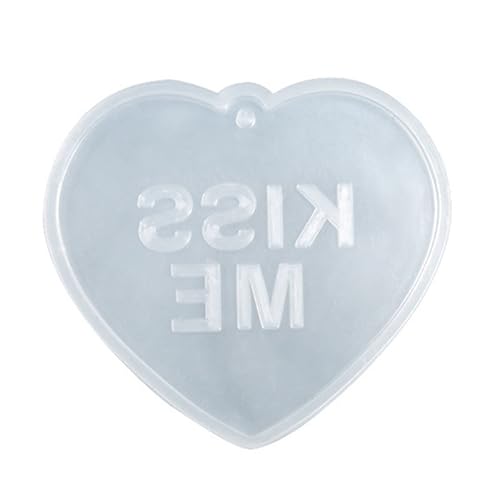 Epoxidharz-Formen für Schlüsselanhänger, Anhänger, Herzform, einzigartige Schmuck-Charm-Formen für Anhängerherstellung von HOOLRZI