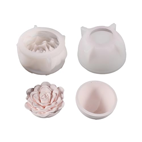 Flexible, stabile Silikon-Epoxidharz-Gussform, Blumenform, für Bastelarbeiten und Heimdekoration von HOOLRZI