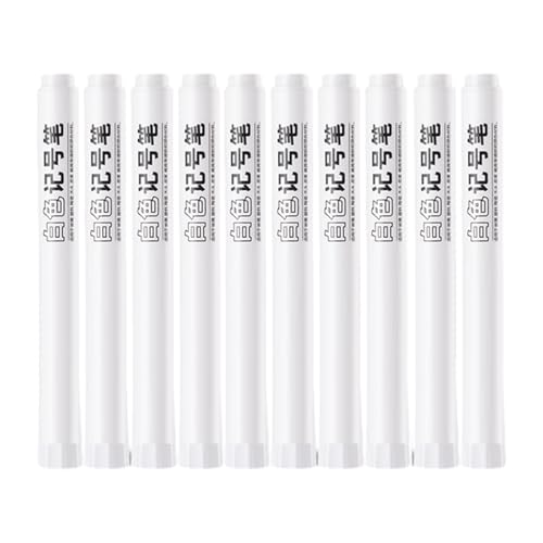 HOOLRZI 10 Stück/Set Marker auf Ölbasis, schnell trocknend, weiße Marker, Permanentmarker für Metall, Glas HOOLRZI 10 Stück/Set Marker auf Ölbasis, schnell trocknend, weiße Marker, Permanentmarker für Metall, Glas von HOOLRZI