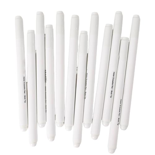 HOOLRZI 12 x Stoffmarker zum Nähen, wasserlöslicher Stoffmarker, waschbarer Stoffmarker, löschbarer Stoffstift, wasserlöslicher Stift HOOLRZI 12 x Stoffmarker zum Nähen, wasserlöslicher Stoffmarker, waschbarer Stoffmarker, löschbarer Stoffstift, wasserlöslicher Stift von HOOLRZI